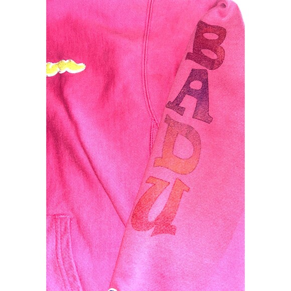 Erykah Badu Champion Reverse Weave Chenille Patch Applique Pink Hoodie Large - Picture 3 of 8